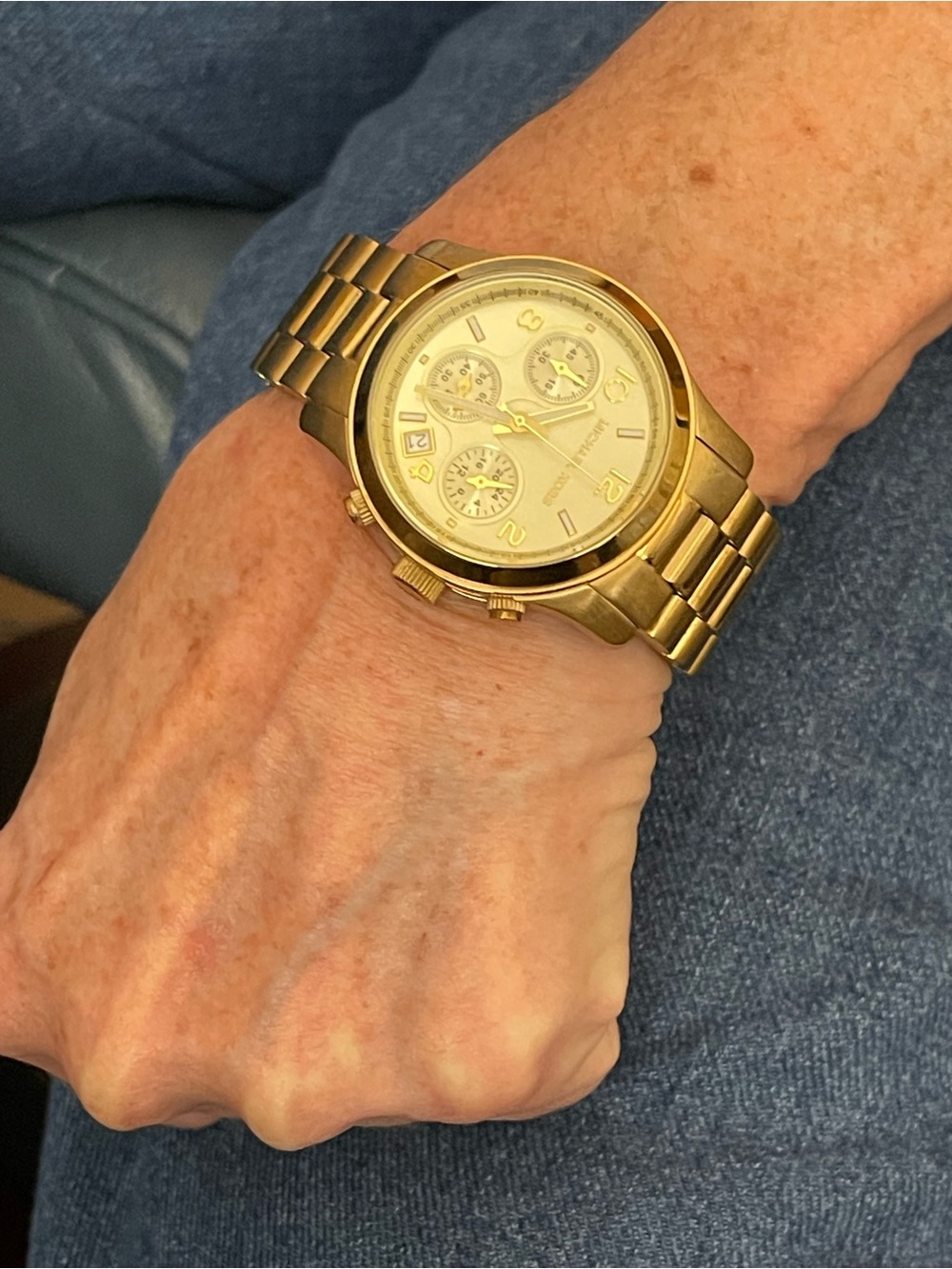 Michael Kors Classic Gold Stainless Steel Chronograph Watch